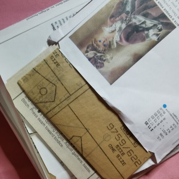 Barbie Doll Sewing Pattern Lot Vogue Silkstone Dress Clothes Skirt Top Custom - Picture 10 of 10